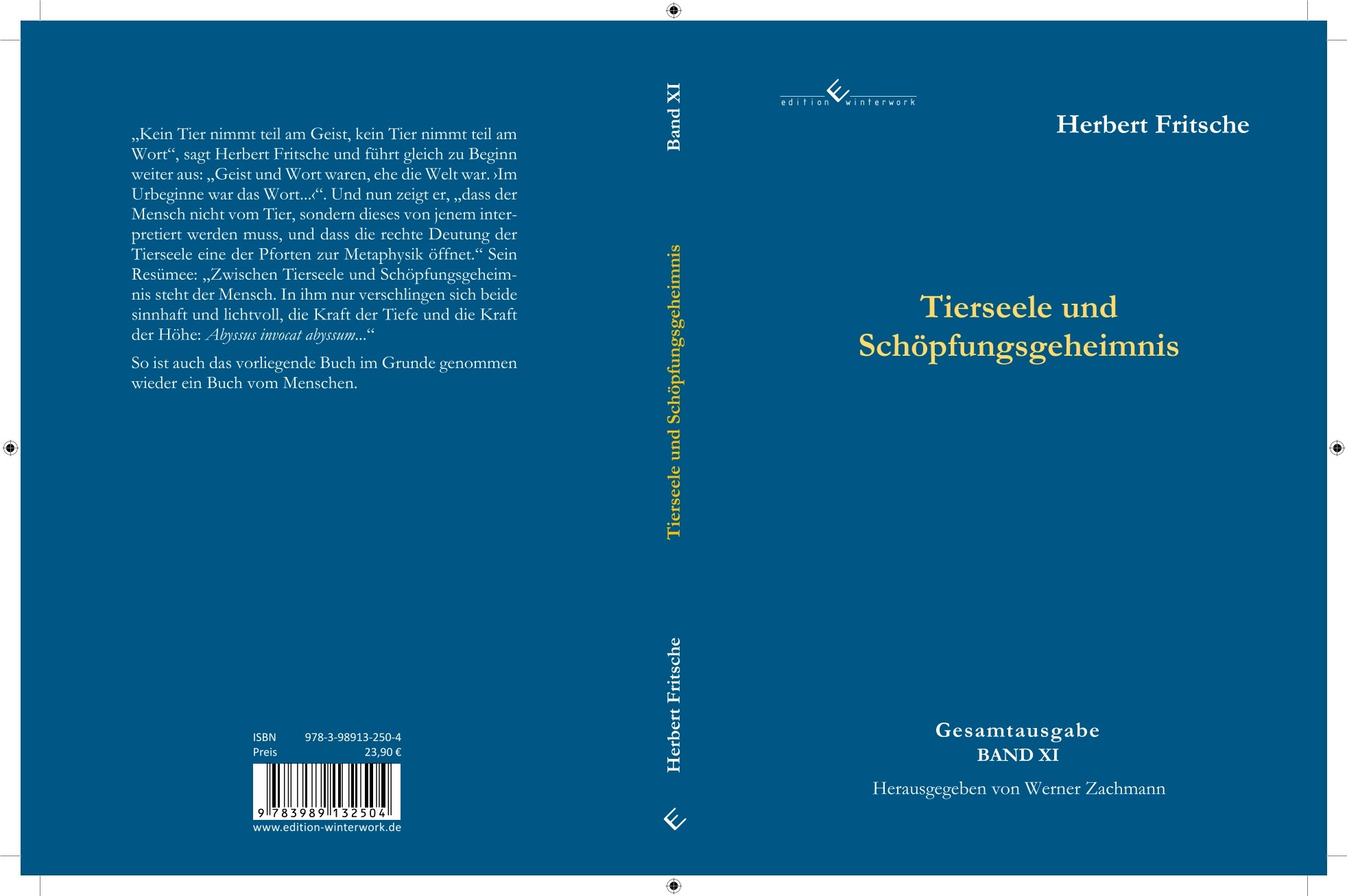 Tierseele und Sch&ouml;pfungsgeheimnis